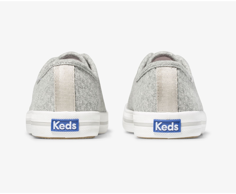 Keds Womens Sneakers Grey - Kickstart Triangle Jersey - 987NPFQTI